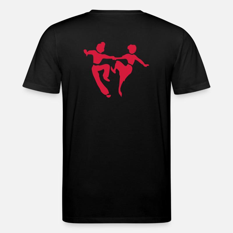 On y danse Rock&Roll rétro - T-shirt bio CREATOR Stanley/Stella Unisexe - noir