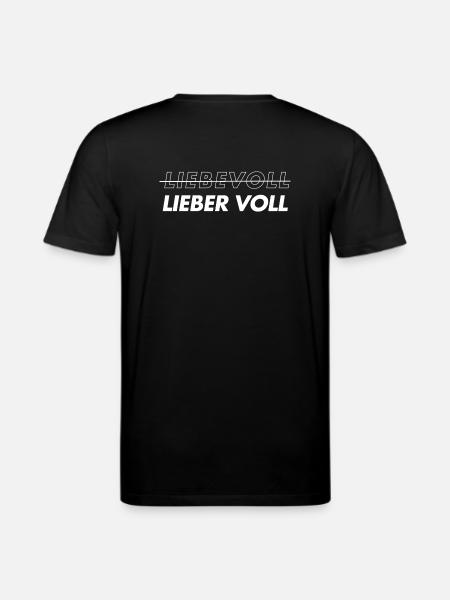 Liebevoll. Lieber voll - Stanley/Stella Unisex Bio-T-Shirt CREATOR  - Schwarz