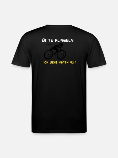 Bitte klingeln! Radfahrer-Hund - Stanley/Stella Unisex Bio-T-Shirt CREATOR  - Schwarz