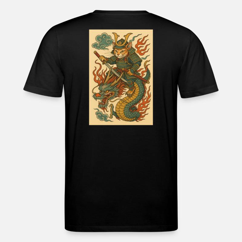 Geist eines Kriegers im Drachenkampf - Stanley/Stella Unisex Bio-T-Shirt CREATOR  - Schwarz