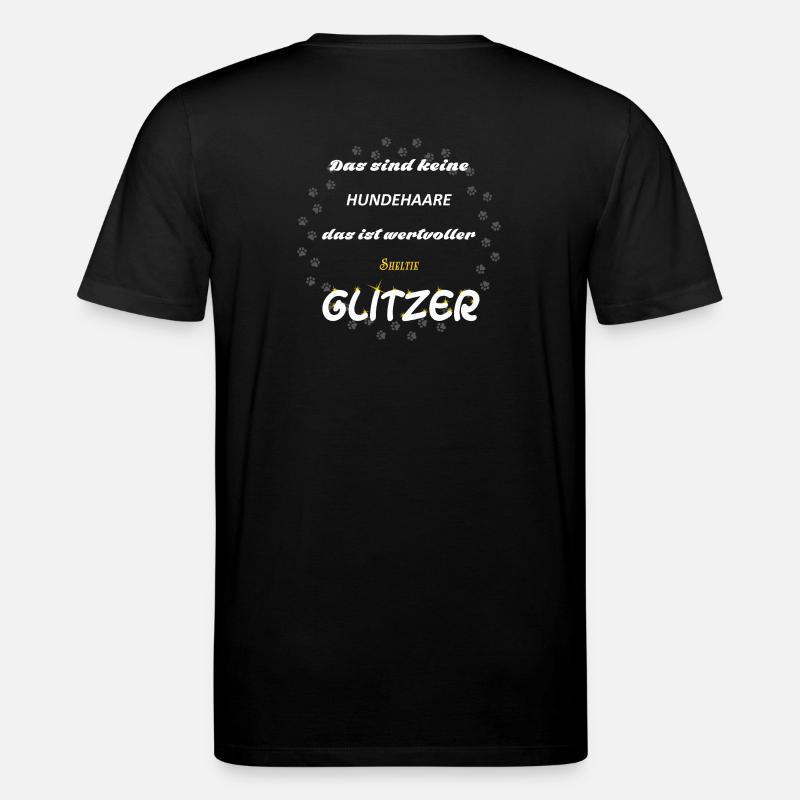 Sheltie Glitzer 4k4qg - Stanley/Stella Unisex Bio-T-Shirt CREATOR - Schwarz