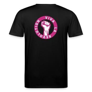 Viva La Revolution - Stanley/Stella Unisex Bio-T-Shirt CREATOR  - Schwarz - Hinten - Michal (187cm)