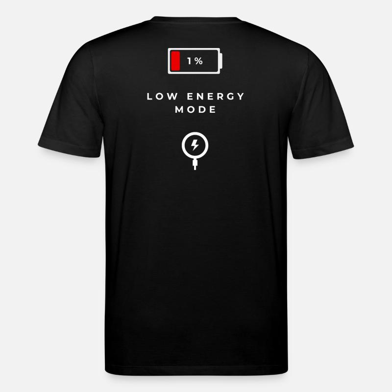 Niedrigenergie Modus Grafik - Stanley/Stella Unisex Bio-T-Shirt CREATOR - Schwarz
