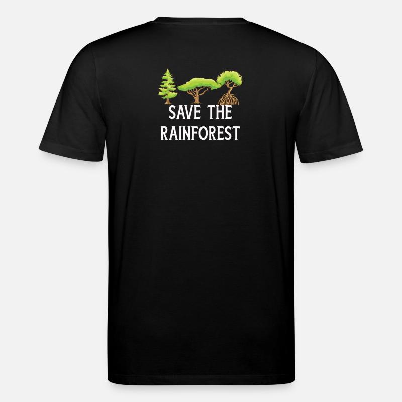 Save The Rainforest - Stanley/Stella CREATOR Unisex Organic T-Shirt - black