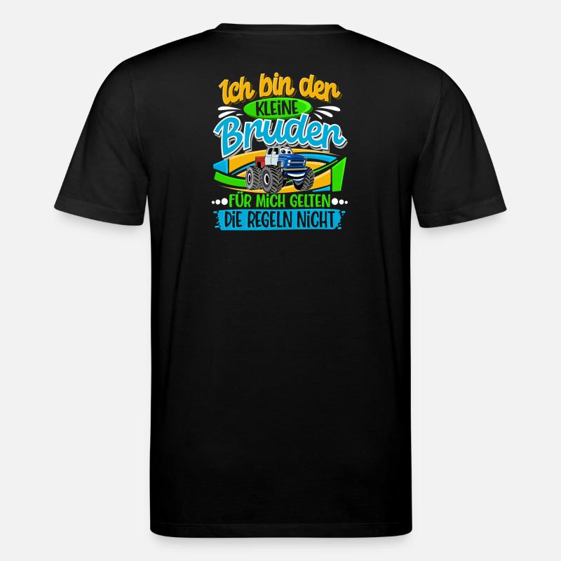 Kleiner Bruder Monstertruck - Stanley/Stella Unisex Bio-T-Shirt CREATOR - Schwarz