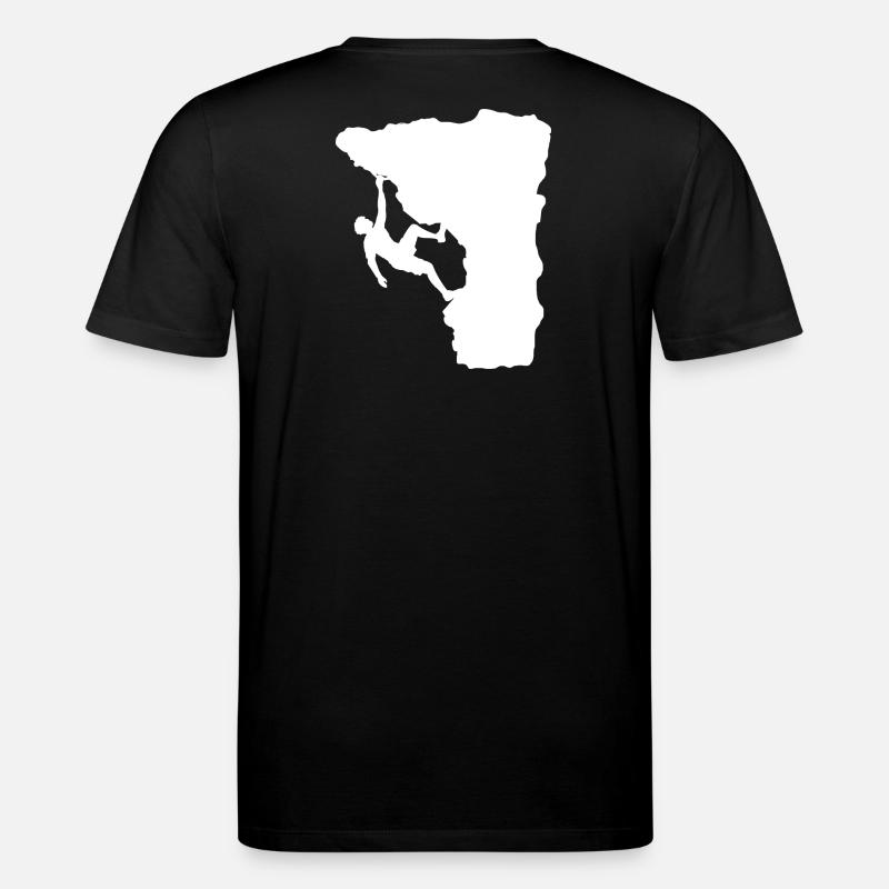 Climber on the ledge - Stanley/Stella CREATOR Unisex Organic T-Shirt - black
