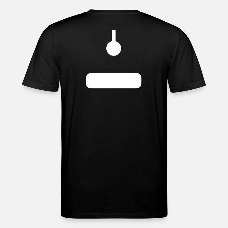 Joystick d’arcade blanc - T-shirt bio CREATOR Stanley/Stella Unisexe - noir