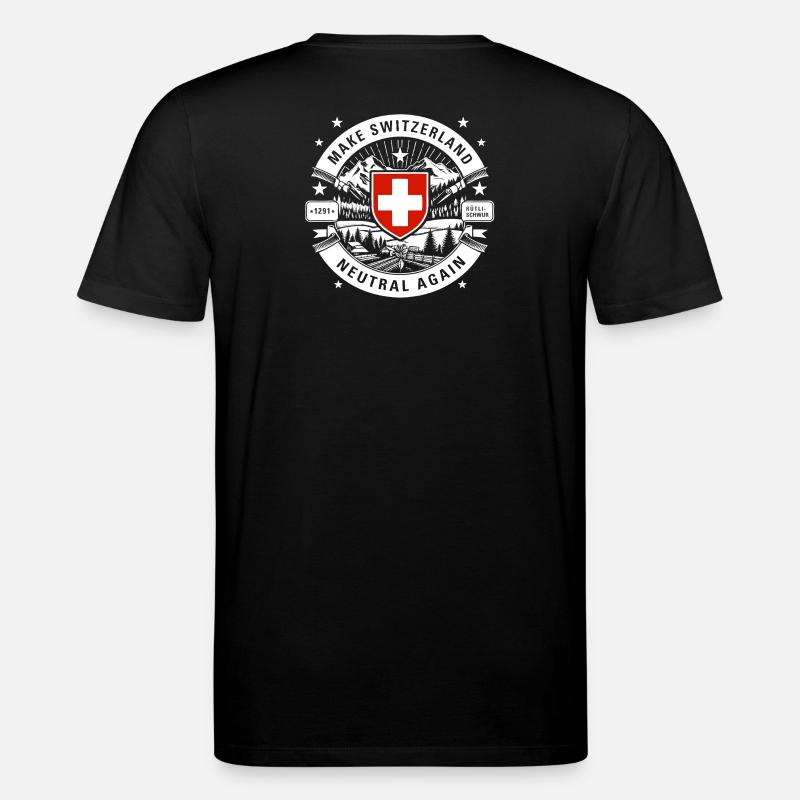 make Switzerland neutral again - Stanley/Stella Unisex Bio-T-Shirt CREATOR  - Schwarz