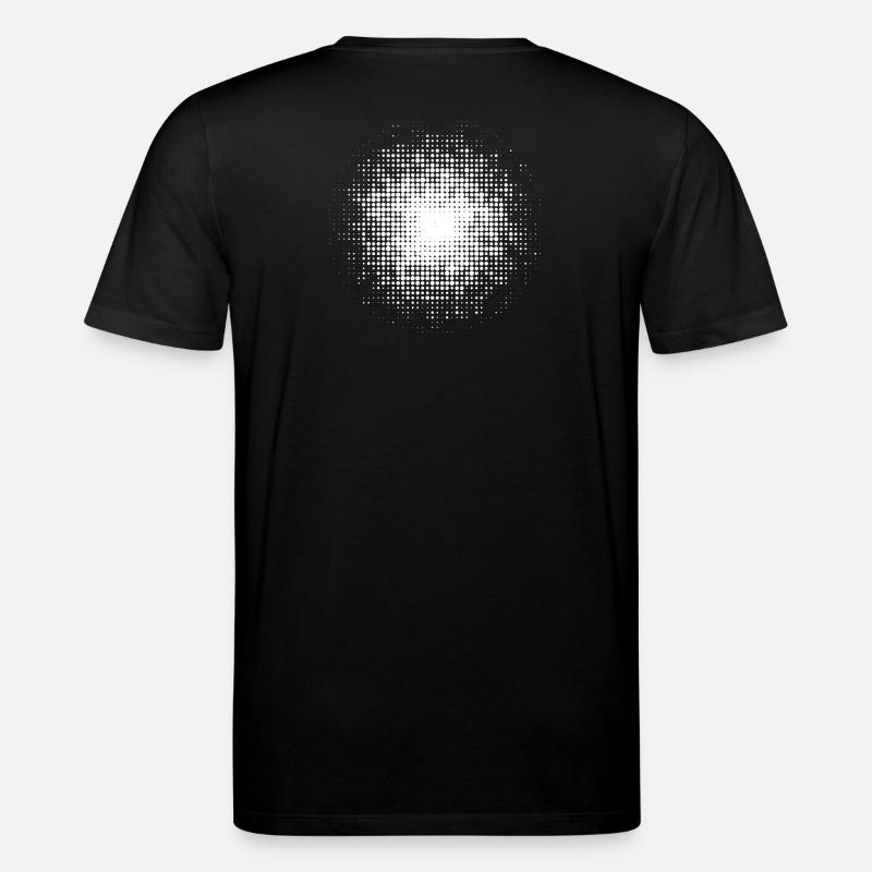 fond rond pointillé blanc - T-shirt bio CREATOR Stanley/Stella Unisexe - noir