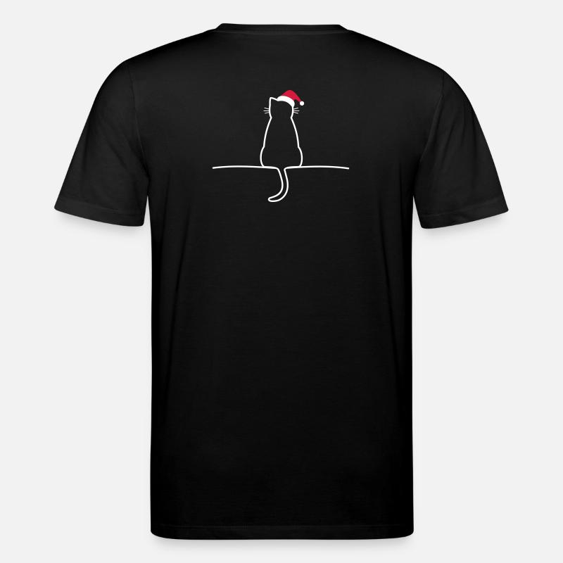 Chat noël cadeau noël chat - T-shirt bio CREATOR Stanley/Stella Unisexe - noir