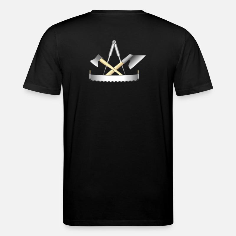 Zimmermann, Zunftzeichen - Stanley/Stella Unisex Bio-T-Shirt CREATOR  - Schwarz