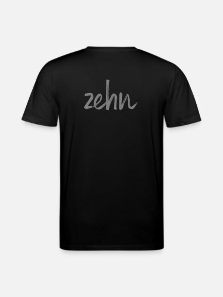 ten 10 birthday gift number - Stanley/Stella CREATOR Unisex Organic T-Shirt - black