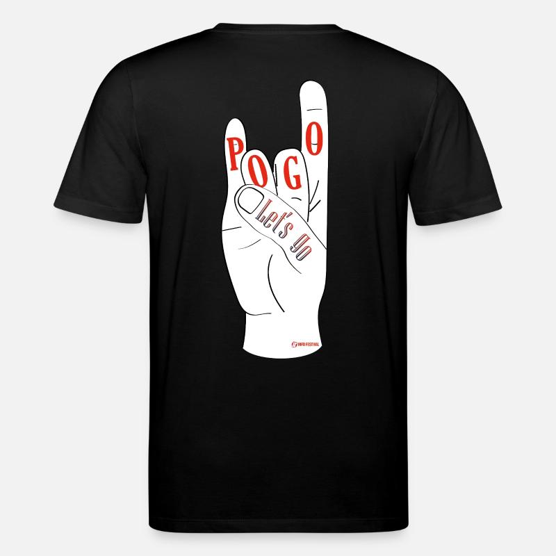 Auf geht's Pogo - Stanley/Stella Unisex Bio-T-Shirt CREATOR  - Schwarz