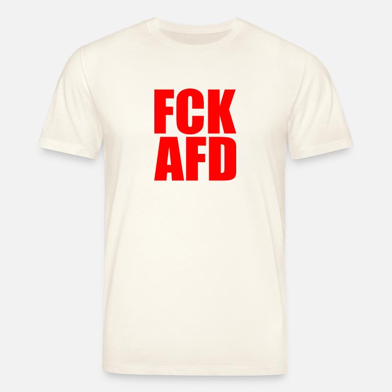 Fck afd - Stanley/Stella Unisex Bio-T-Shirt CREATOR  - Naturweiß 