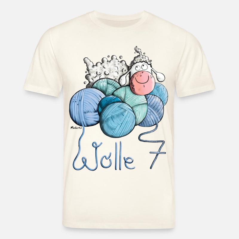 Schaf auf Wolle 7 - Stanley/Stella Unisex Bio-T-Shirt CREATOR  - Naturweiß 