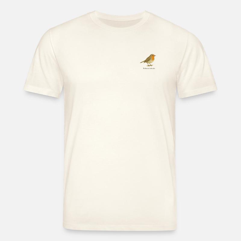 Rotkehlchen - Stanley/Stella Unisex Bio-T-Shirt CREATOR - Naturweiß