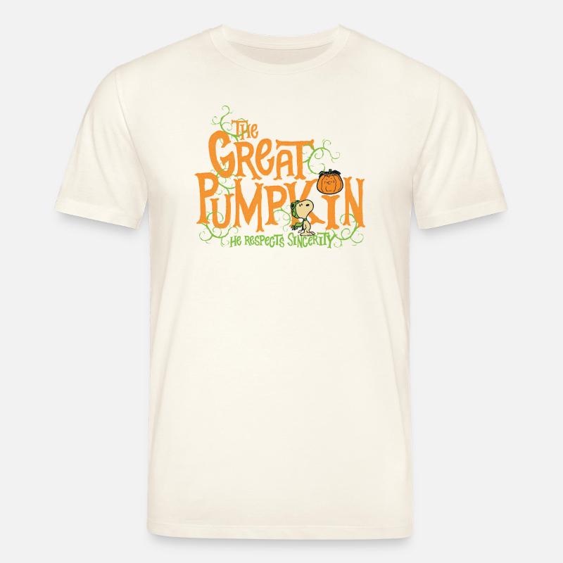 Peanuts Design Halloween Mit Spruch - Stanley/Stella Unisex Bio-T-Shirt CREATOR  - Naturweiß 