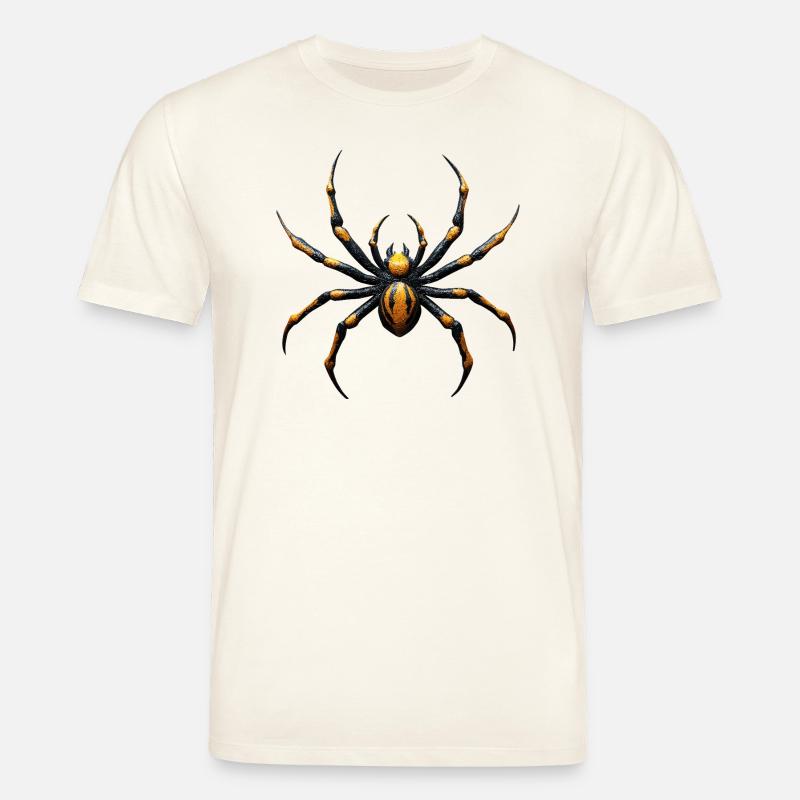 Spinne Giftig Gelb Schwarz - Stanley/Stella Unisex Bio-T-Shirt CREATOR  - Naturweiß 