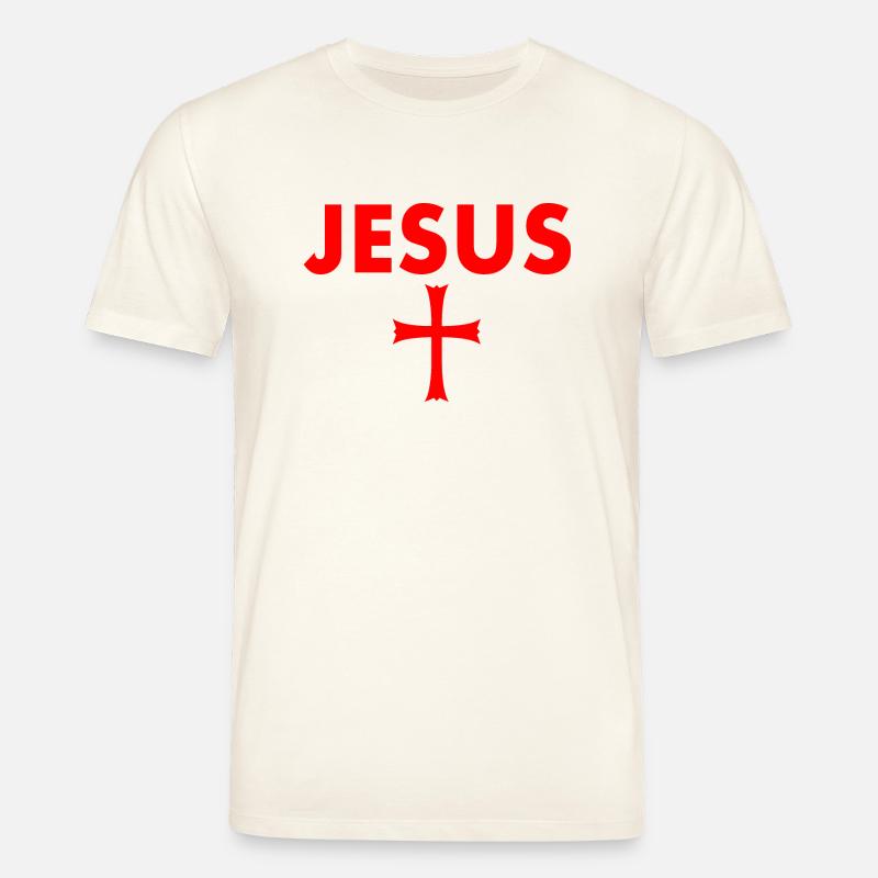 jesus kreuz - Stanley/Stella Unisex Bio-T-Shirt CREATOR  - Naturweiß 