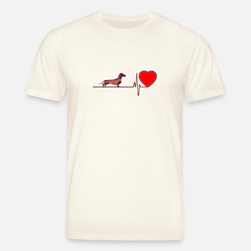Ich liebe Dackel - Stanley/Stella Unisex Bio-T-Shirt CREATOR - Naturweiß