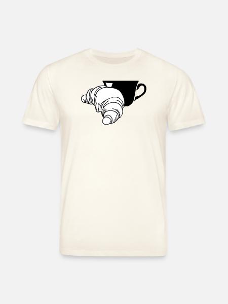 Croissant - Stanley/Stella CREATOR Unisex Organic T-Shirt - natural white