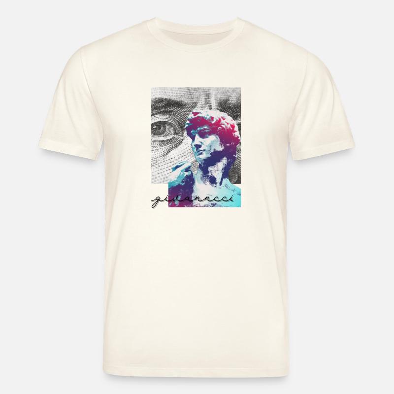 David Pop Art Farbspiel - Stanley/Stella Unisex Bio-T-Shirt CREATOR - Naturweiß