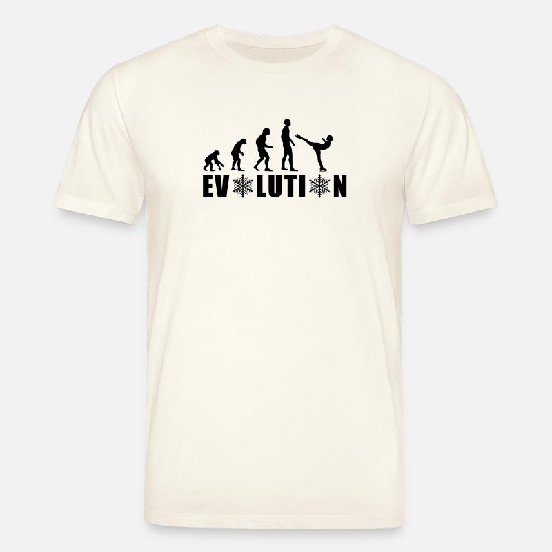 EVOLUTION EISKUNSTLAUF WINTER SCHNEE - Stanley/Stella Unisex Bio-T-Shirt CREATOR  - Naturweiß 