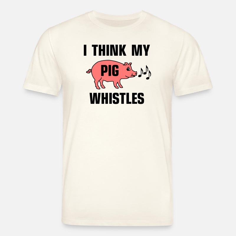 Je pense que mon cochon siffle - T-shirt bio CREATOR Stanley/Stella Unisexe - blanc nature