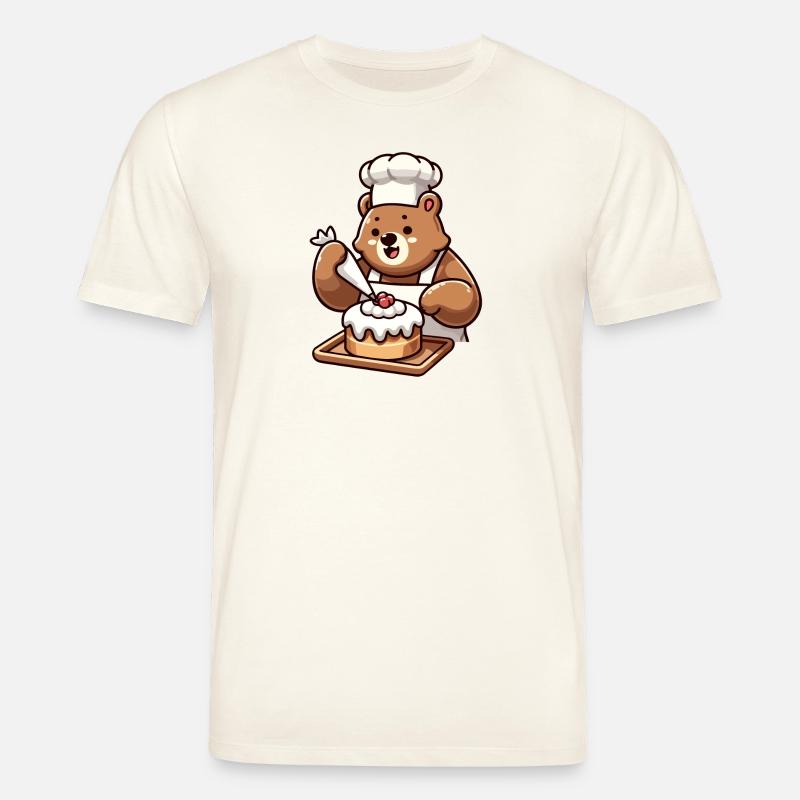 Baker Bear: Der Kuchenbeschwörer - Stanley/Stella Unisex Bio-T-Shirt CREATOR  - Naturweiß 