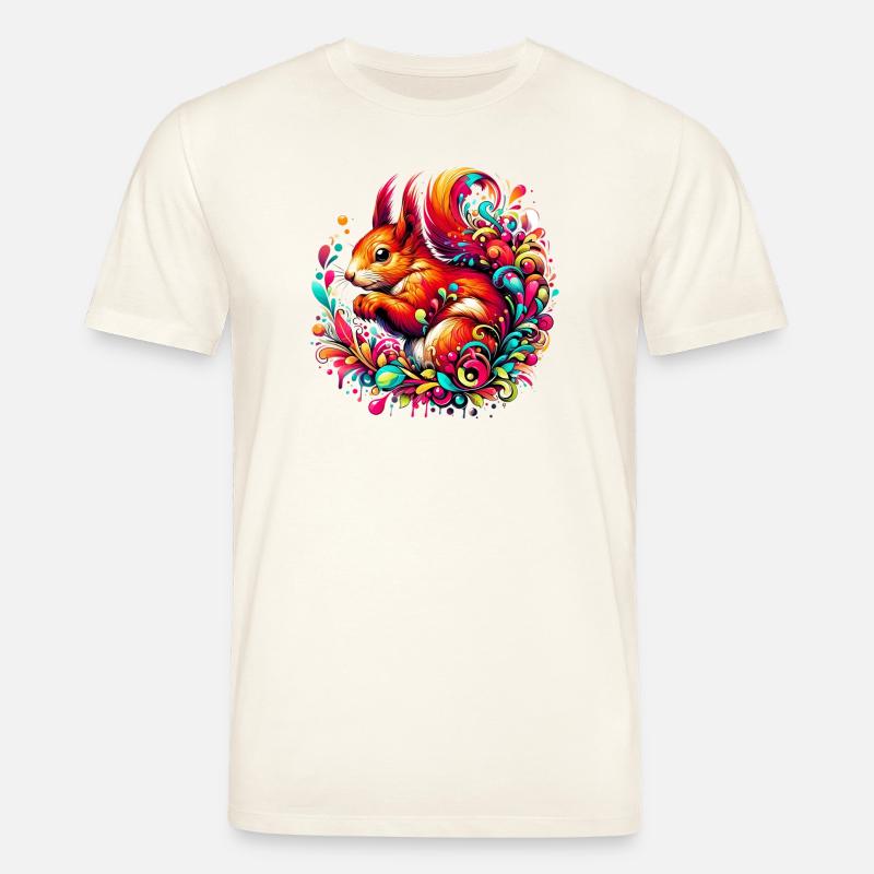 Eichhörnchen - Stanley/Stella Unisex Bio-T-Shirt CREATOR - Naturweiß