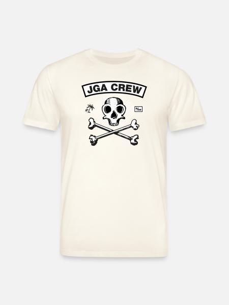JGA Crew - Skull and Bones - Stanley/Stella Unisex Bio-T-Shirt CREATOR  - Naturweiß 