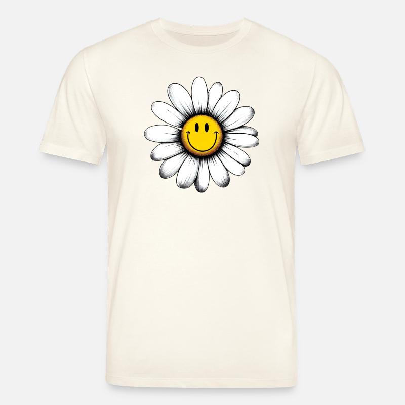 Gänseblümchen - Stanley/Stella Unisex Bio-T-Shirt CREATOR  - Naturweiß 