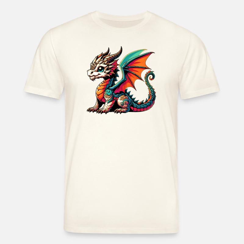 Drache - Stanley/Stella Unisex Bio-T-Shirt CREATOR  - Naturweiß 