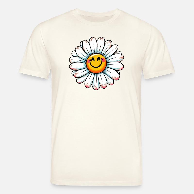 Gänseblümchen - Stanley/Stella Unisex Bio-T-Shirt CREATOR  - Naturweiß 