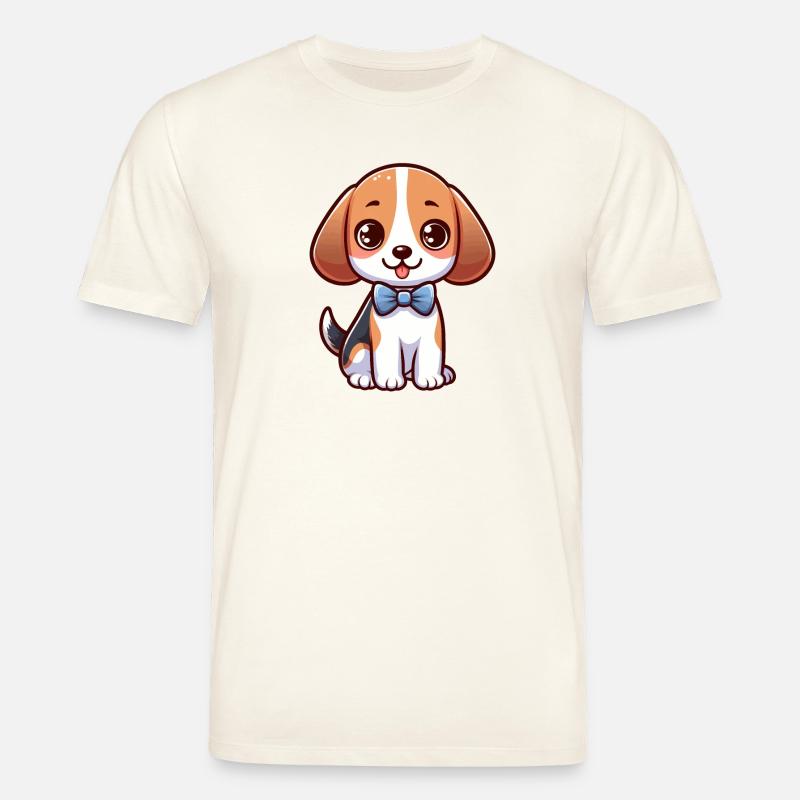 Süßer kleiner Beagle - Stanley/Stella Unisex Bio-T-Shirt CREATOR  - Naturweiß 