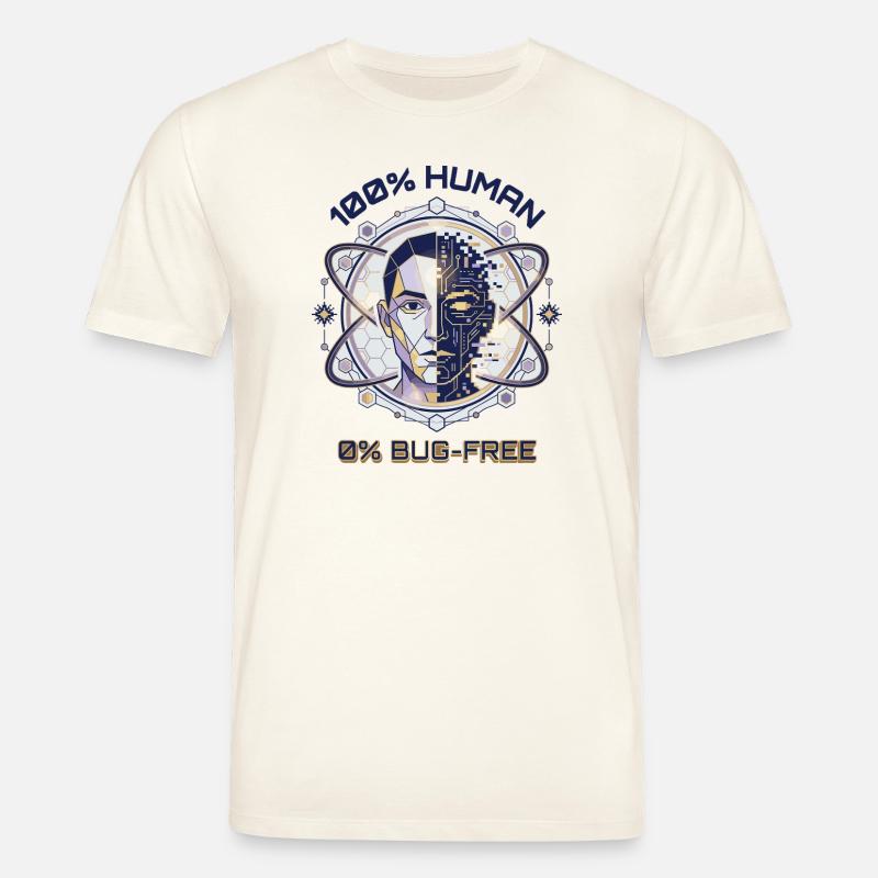 Code de bug humain - T-shirt bio CREATOR Stanley/Stella Unisexe - blanc nature