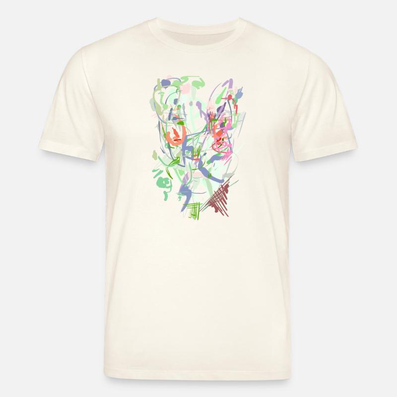 Hintergrund Design - Pastell - Stanley/Stella Unisex Bio-T-Shirt CREATOR  - Naturweiß 