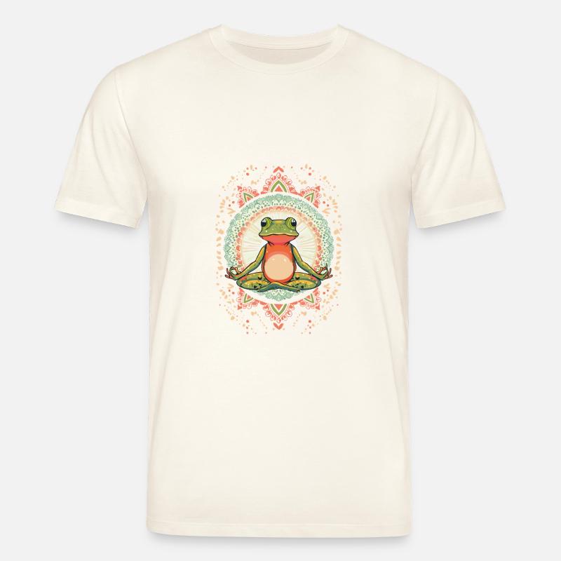 FroschLotusgruss - Stanley/Stella Unisex Bio-T-Shirt CREATOR  - Naturweiß 