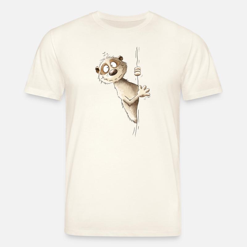 Drolliges Erdmännchen I Wildtier Tiere - Stanley/Stella Unisex Bio-T-Shirt CREATOR  - Naturweiß 