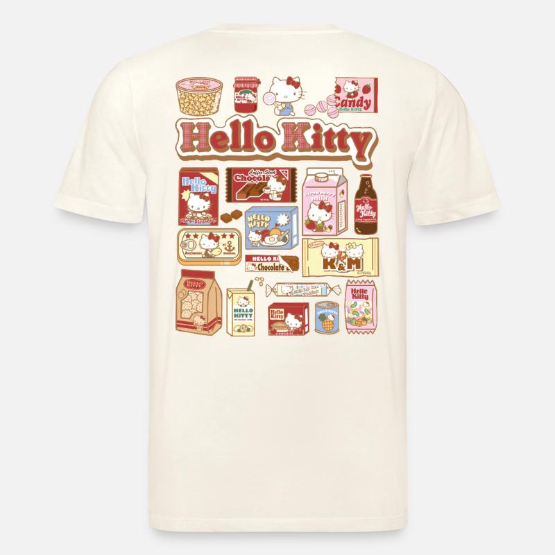 Hello Kitty Snack Collage - Stanley/Stella Unisex Bio-T-Shirt CREATOR  - Naturweiß 
