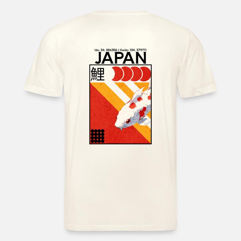 Koi Coordinates - Stanley/Stella Unisex Bio-T-Shirt CREATOR  - Naturweiß 