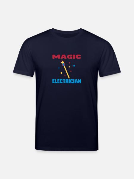 Plumber / Mechanician / electrician / Dad / Geek - Stanley/Stella CREATOR økologisk unisex-T-shirt - marinblå