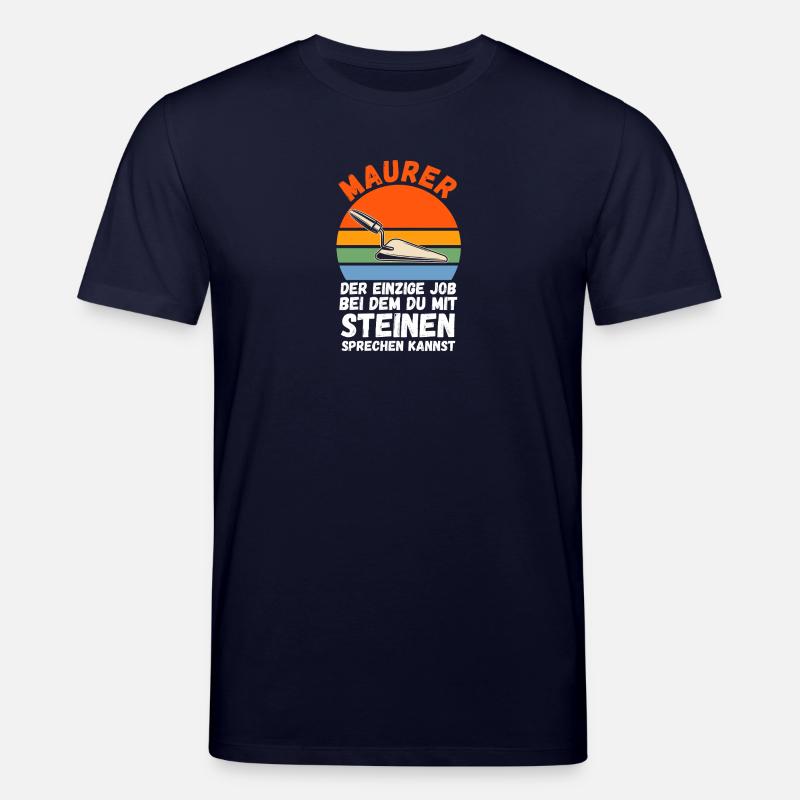 Master Bricklayer Journeyman Bricklayer - Stanley/Stella CREATOR Unisex Organic T-Shirt - navy
