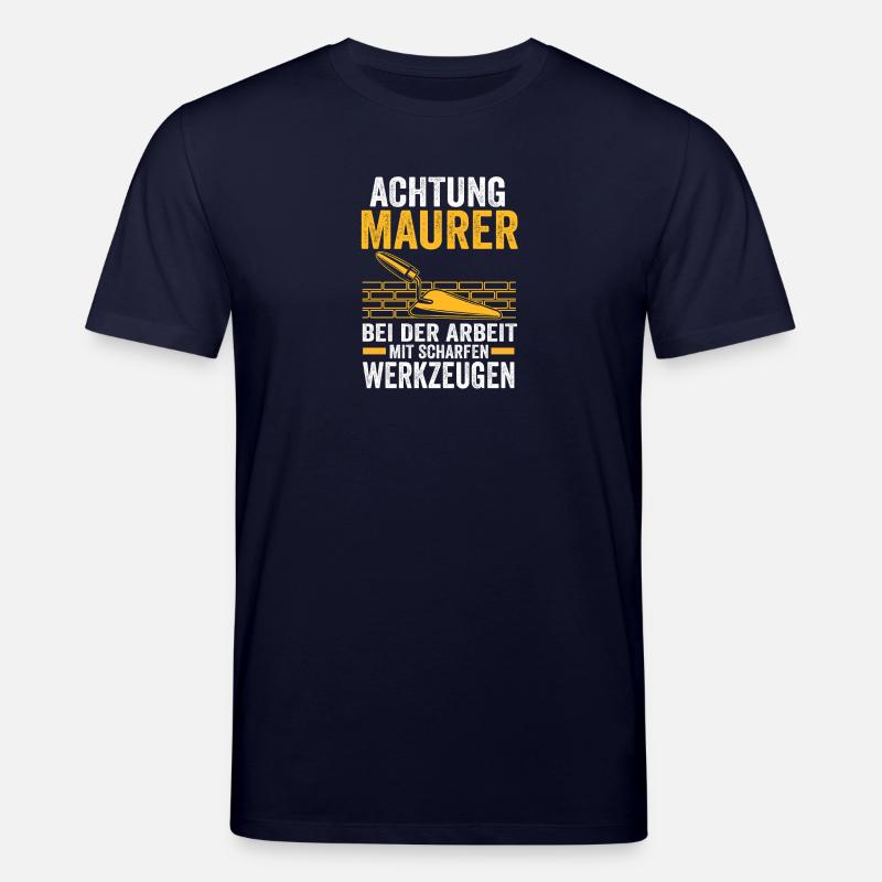 Master Bricklayer Journeyman Bricklayer - Stanley/Stella CREATOR Unisex Organic T-Shirt - navy