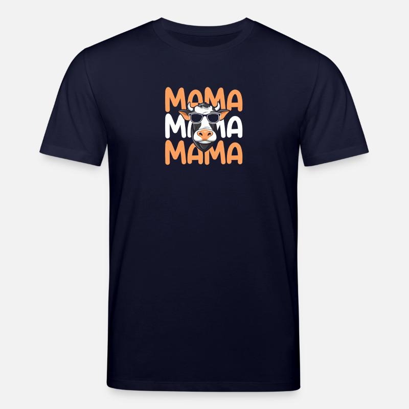 Kuh Mama Mutter Kühe - Stanley/Stella Unisex Bio-T-Shirt CREATOR  - Navy