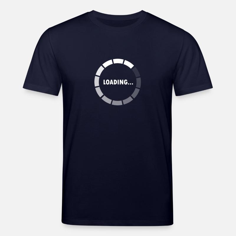 Ajax Loader - loading - waiting - Stanley/Stella CREATOR Unisex Organic T-Shirt - navy