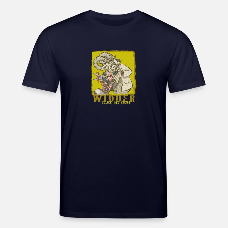 Sternzeichen-Widder - Stanley/Stella Unisex Bio-T-Shirt CREATOR  - Navy