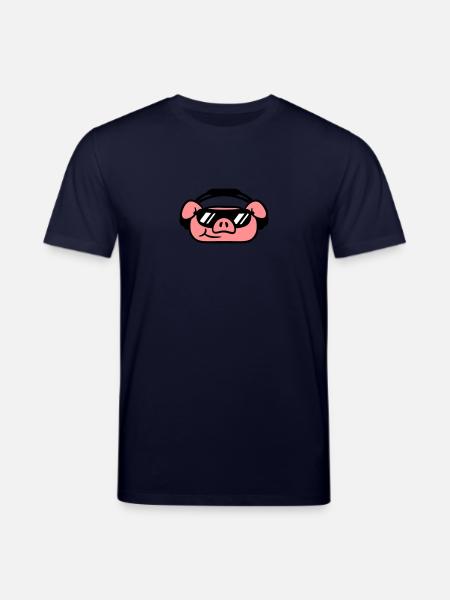 Party pork cool sunglasses - Stanley/Stella CREATOR Unisex Organic T-Shirt - navy