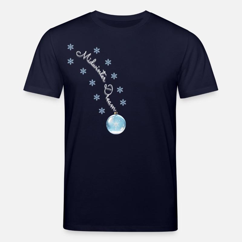 Winter Dreams - Magische Weihnachtskugel - Stanley/Stella Unisex Bio-T-Shirt CREATOR  - Navy