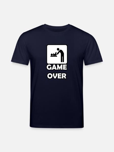 Game Over- Vaterschaft - Stanley/Stella Unisex Bio-T-Shirt CREATOR  - Navy